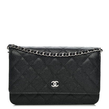 Chanel Caviar Quilted Wallet On Chain WOC Black 1 of 8