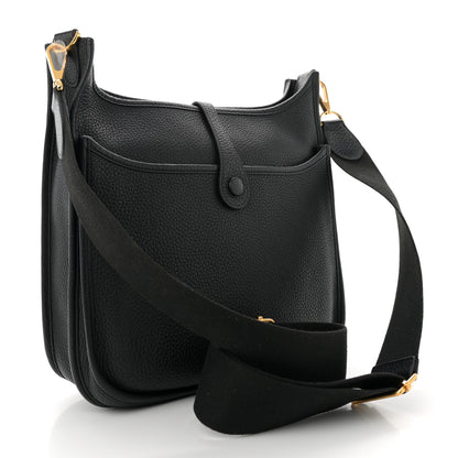 Hermes Taurillon Clemence Evelyne III PM Black 3 of 10