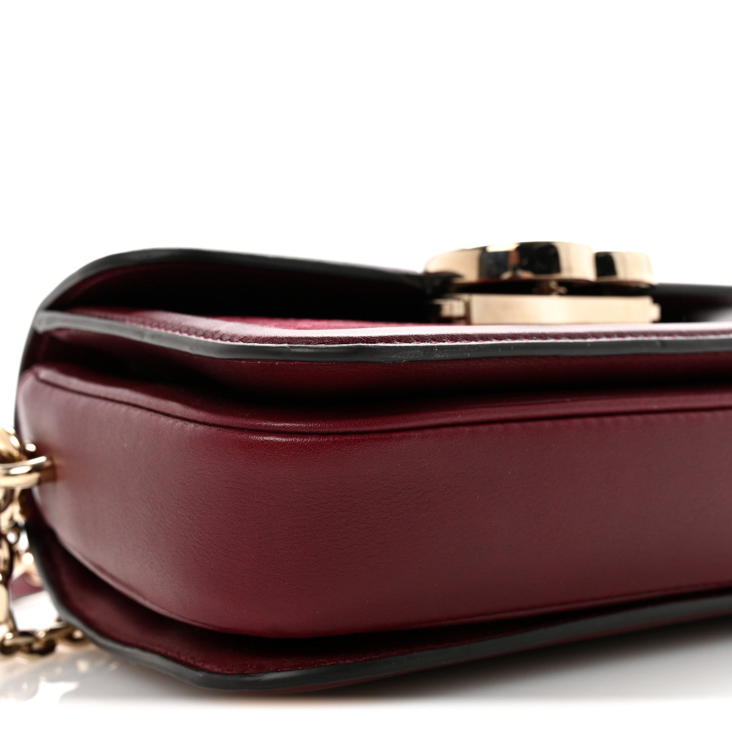 Gucci Crepe Wool Silk GG Monogram Go Small Shoulder Bag Rosso Ancora 9 of 10
