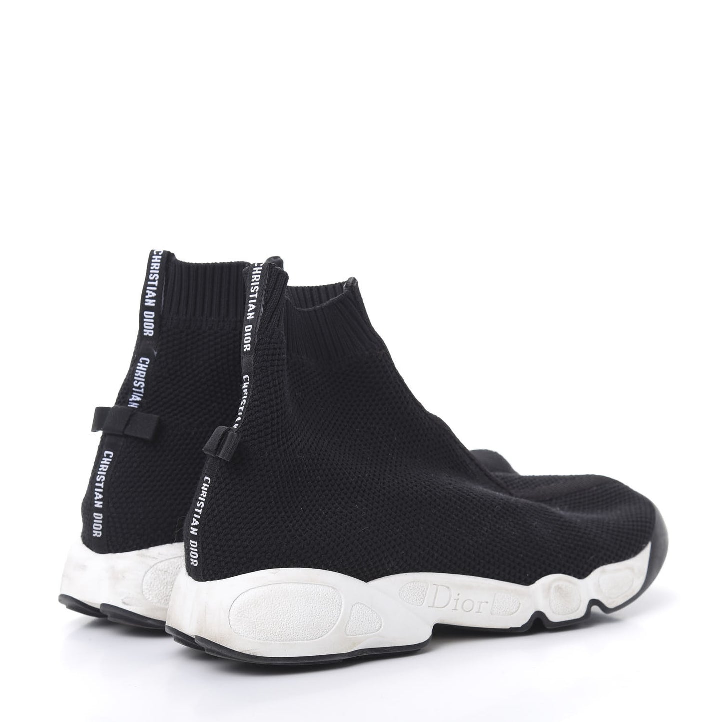 Technical Canvas Fusion High Top Sneakers Black 37.5