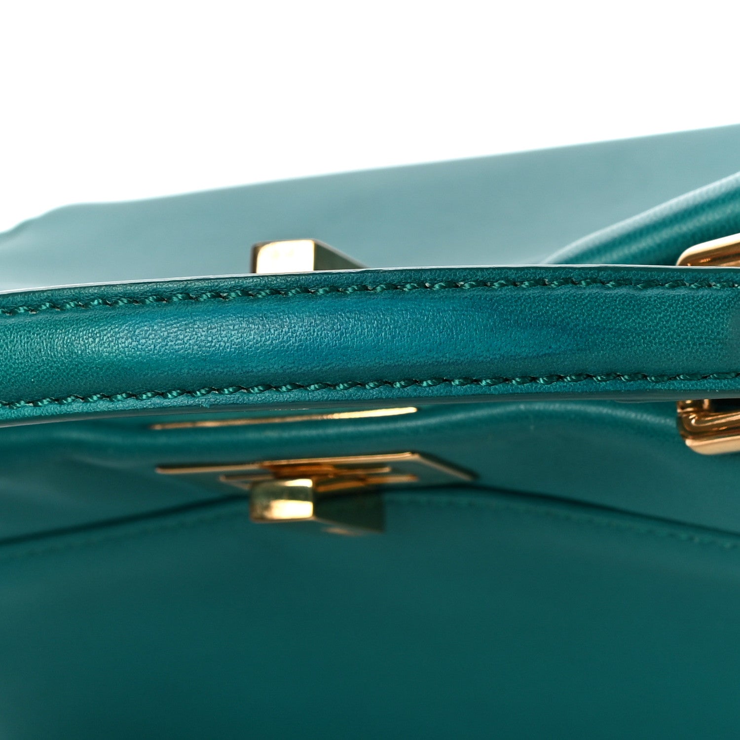 Fendi Nappa Mini Peekaboo Iconic Satchel Lago 11 of 22