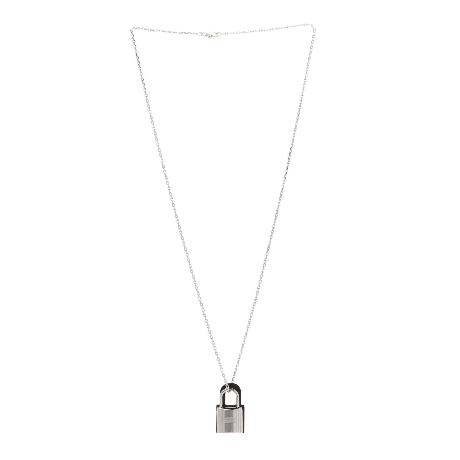 Hermes Swift O'Kelly Pendant Necklace Black 3 of 8