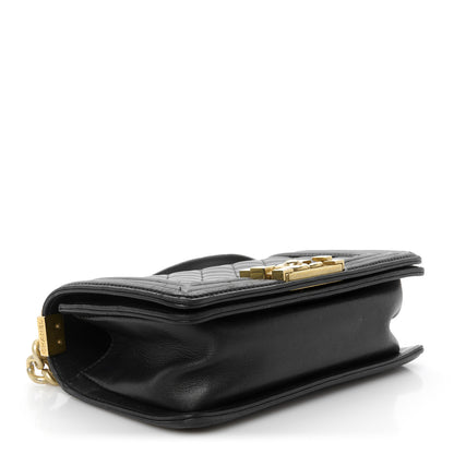 Chanel Lambskin Quilted Small Boy Flap Black 4 of 10