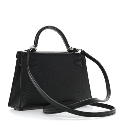 Hermes Epsom Mini Kelly Sellier 20 Black 3 of 16