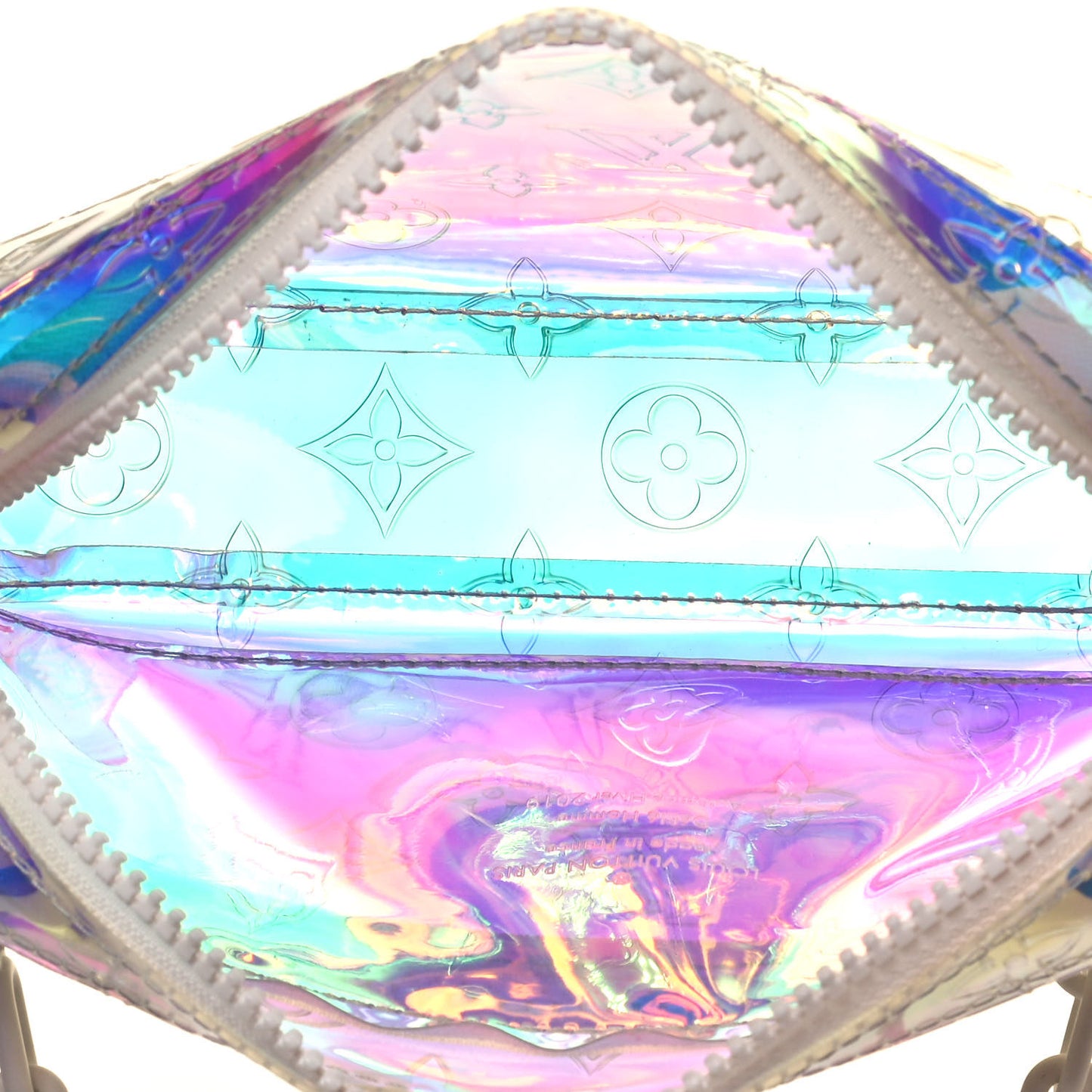 PVC Monogram Pochette Volga Iridescent Prism