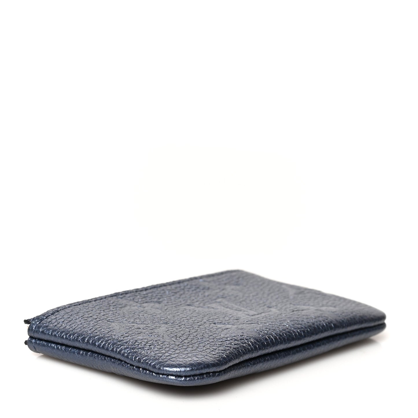 Metallic Empreinte Monogram Giant Key Pouch Navy Nacre