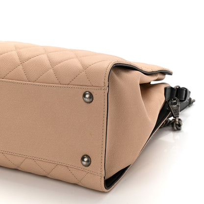 Chanel Caviar Quilted Medium CC Bucket Bag Beige 10 of 10