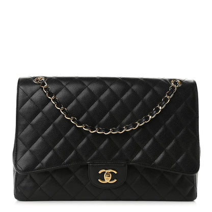 Chanel Caviar Quilted Maxi Single Flap Black 1 of 8
