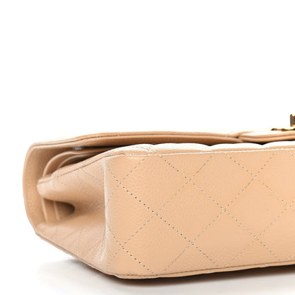 Chanel Caviar Quilted Medium Double Flap Beige Clair 8 of 9