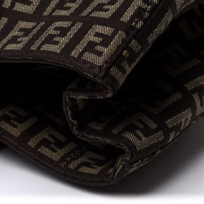 Fendi Zucchino Vitello Small Tote Testa di Moro Beige 13 of 18