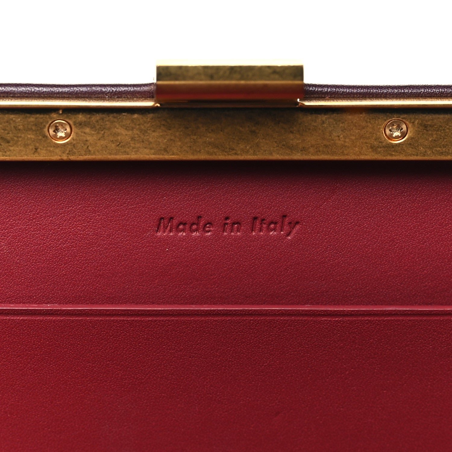 Celine Smooth Calfskin Clasp Large Wallet On Chain Bordeaux 7 of 11