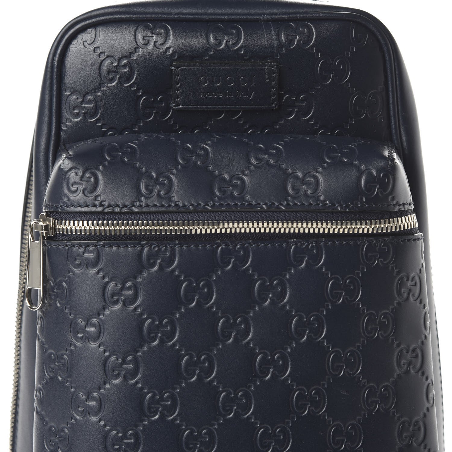 Gucci Guccissima Sling Backpack Blue 9 of 9
