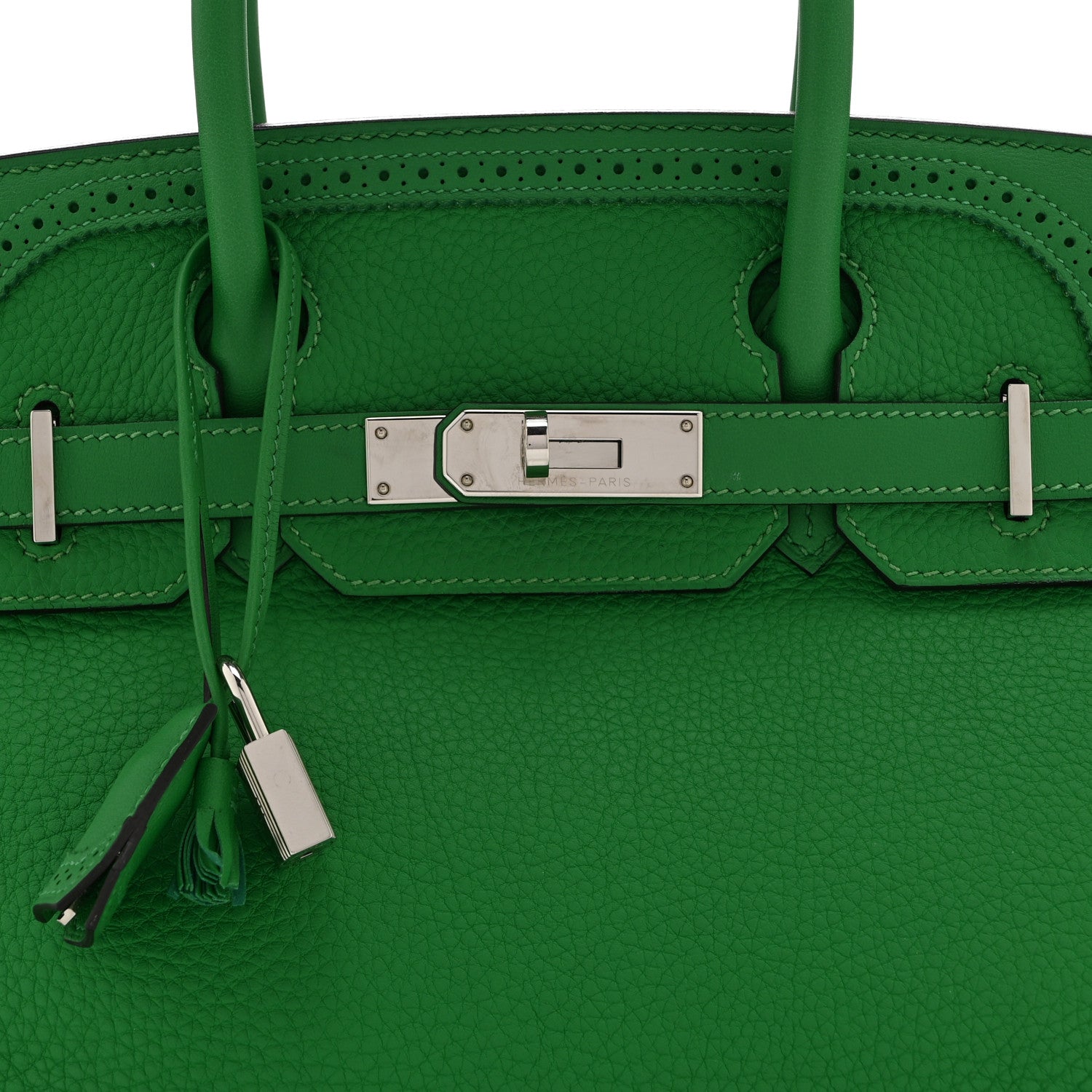 Hermes Togo Swift Ghillies Birkin 30 Bambou 8 of 12