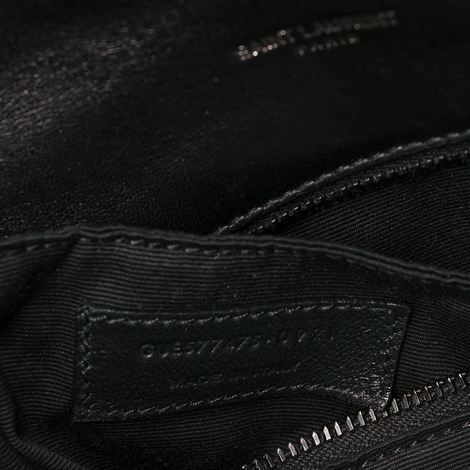 Saint Laurent Lambskin Quilted Medium Loulou Puffer Monogram Chain Satchel Black 7 of 9