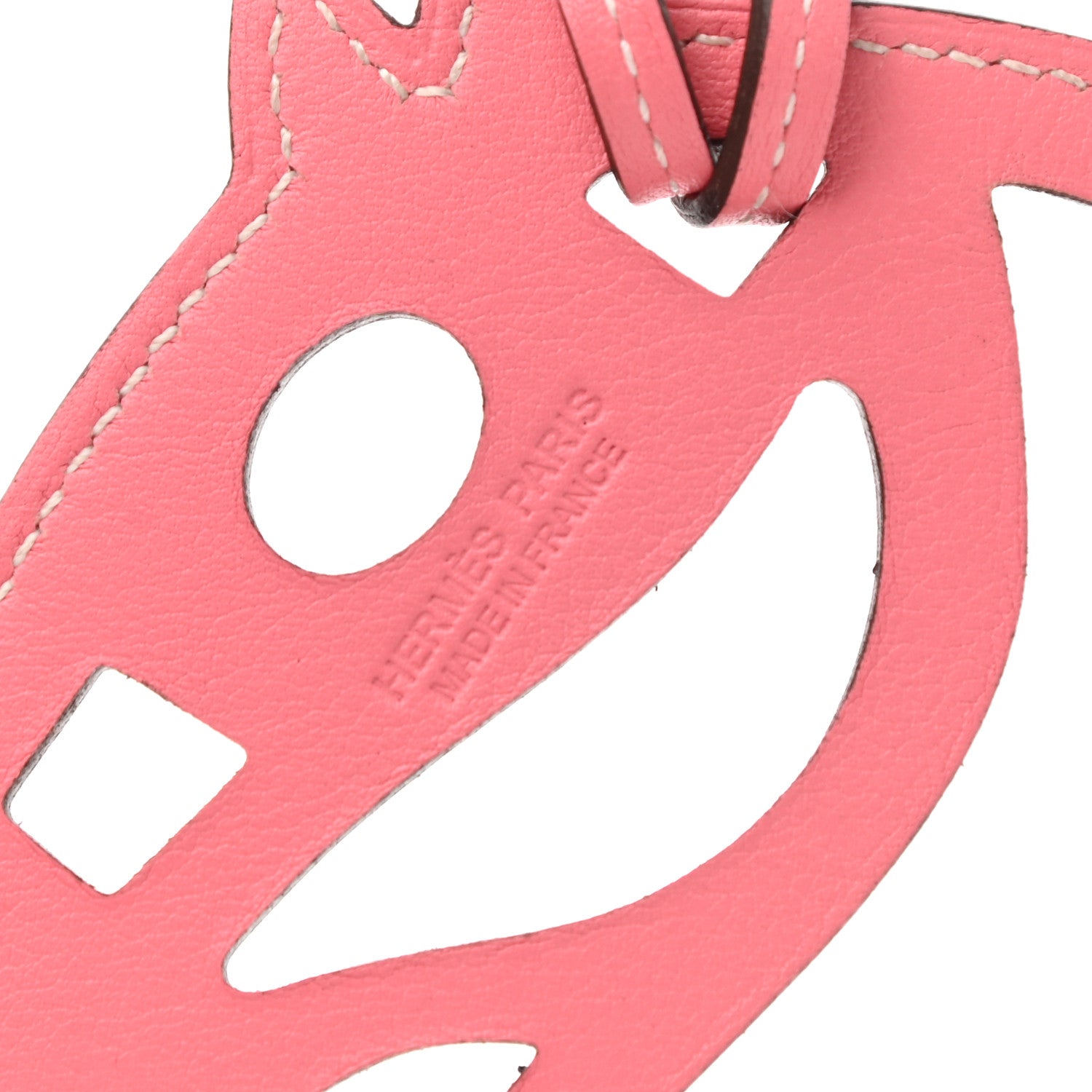 Hermes Swift Paddock Cheval Horse Bag Charm Rose Confetti 3 of 3