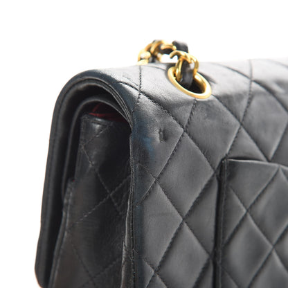 Chanel Lambskin Quilted Medium Double Flap Black 19 of 19