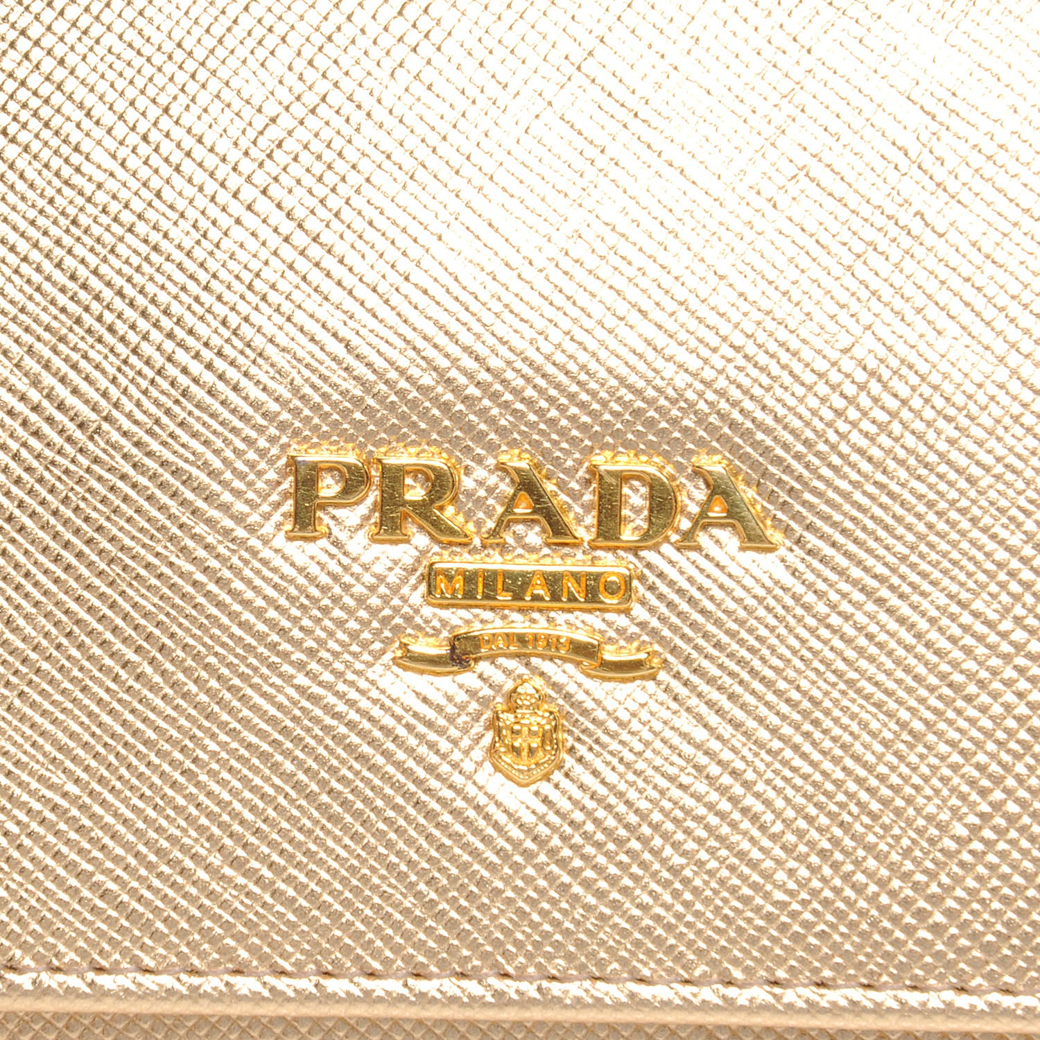 Prada Saffiano Continental Flap Wallet Platino 7 of 10