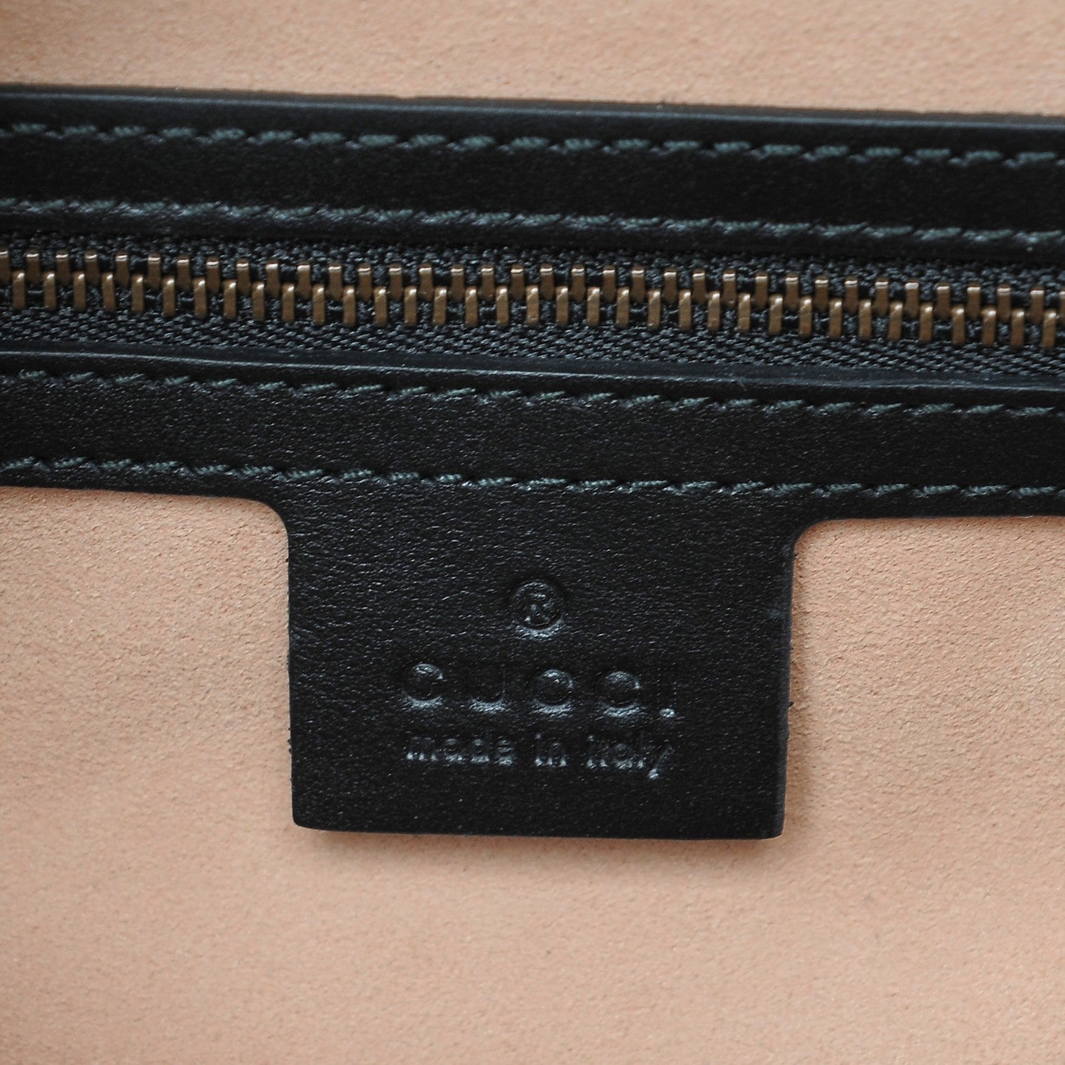 Gucci Calfskin Matelasse Studded Medium GG Marmont Tote Black 7 of 9