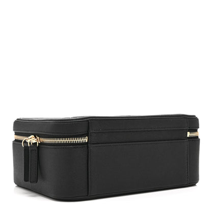 Chanel Caviar Quilted Large CC Filigree Vanity Case Black 5 of 12