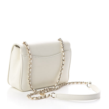 Chanel Lambskin CC Mania Flap Bag White 3 of 10