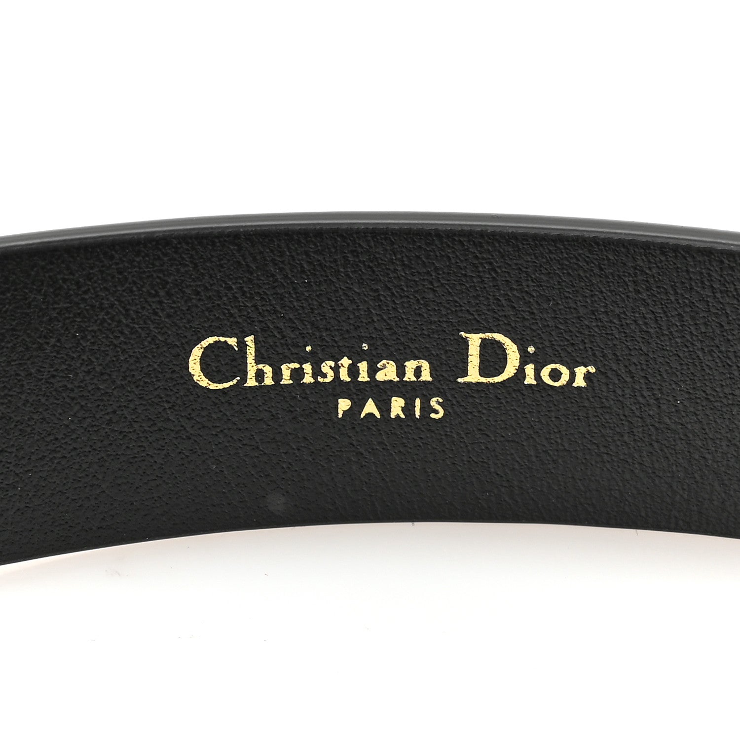 Christian Dior Calfskin 30 Montaigne Cut-Out CD Belt 85 34 Black 4 of 5