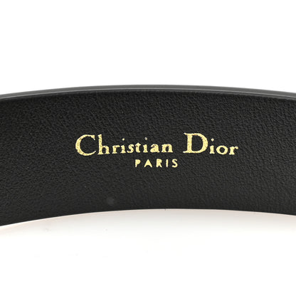 Christian Dior Calfskin 30 Montaigne Cut-Out CD Belt 85 34 Black 4 of 5