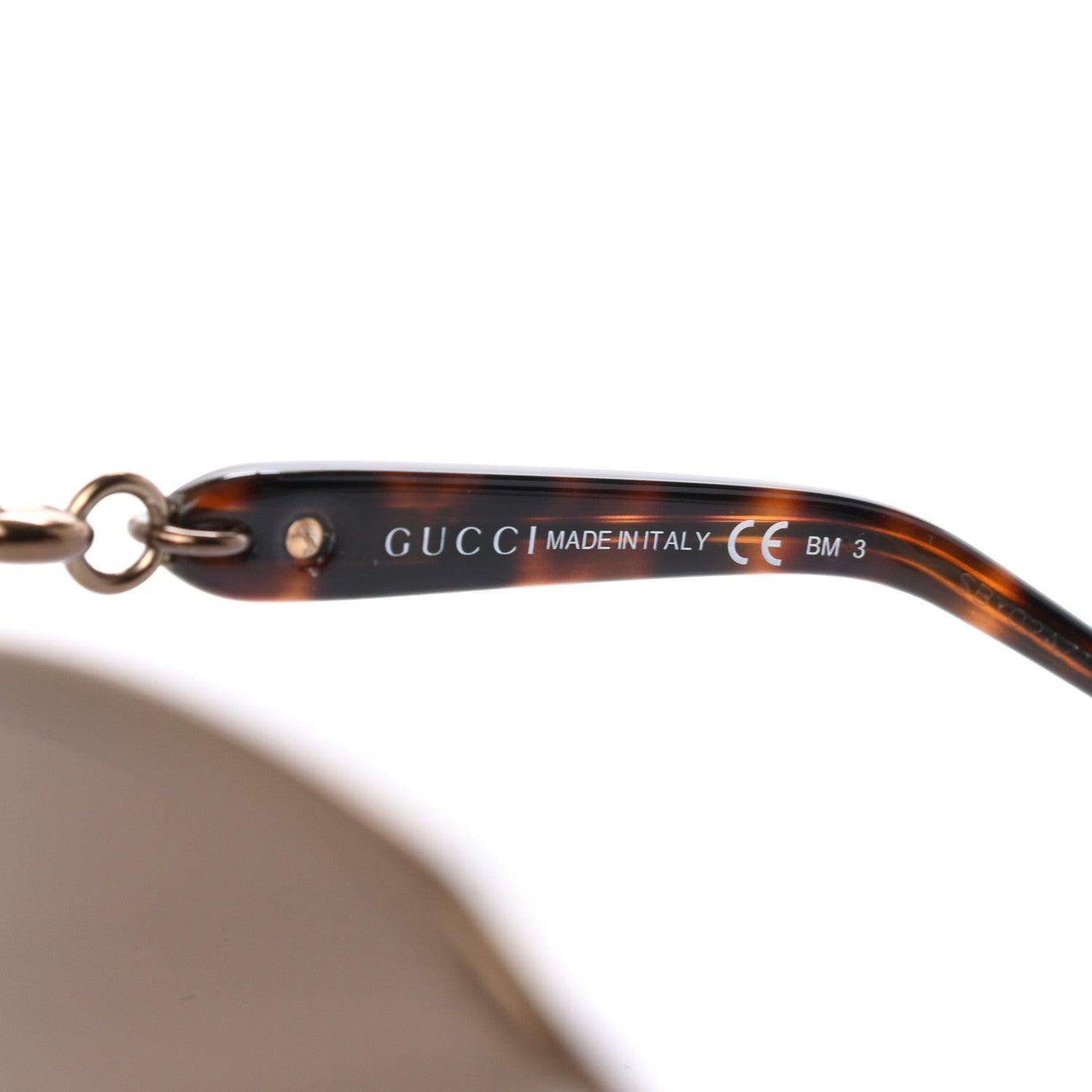 Gucci Crystal Marina Chain Sunglasses 4250/N/S Tortoise 5 of 7