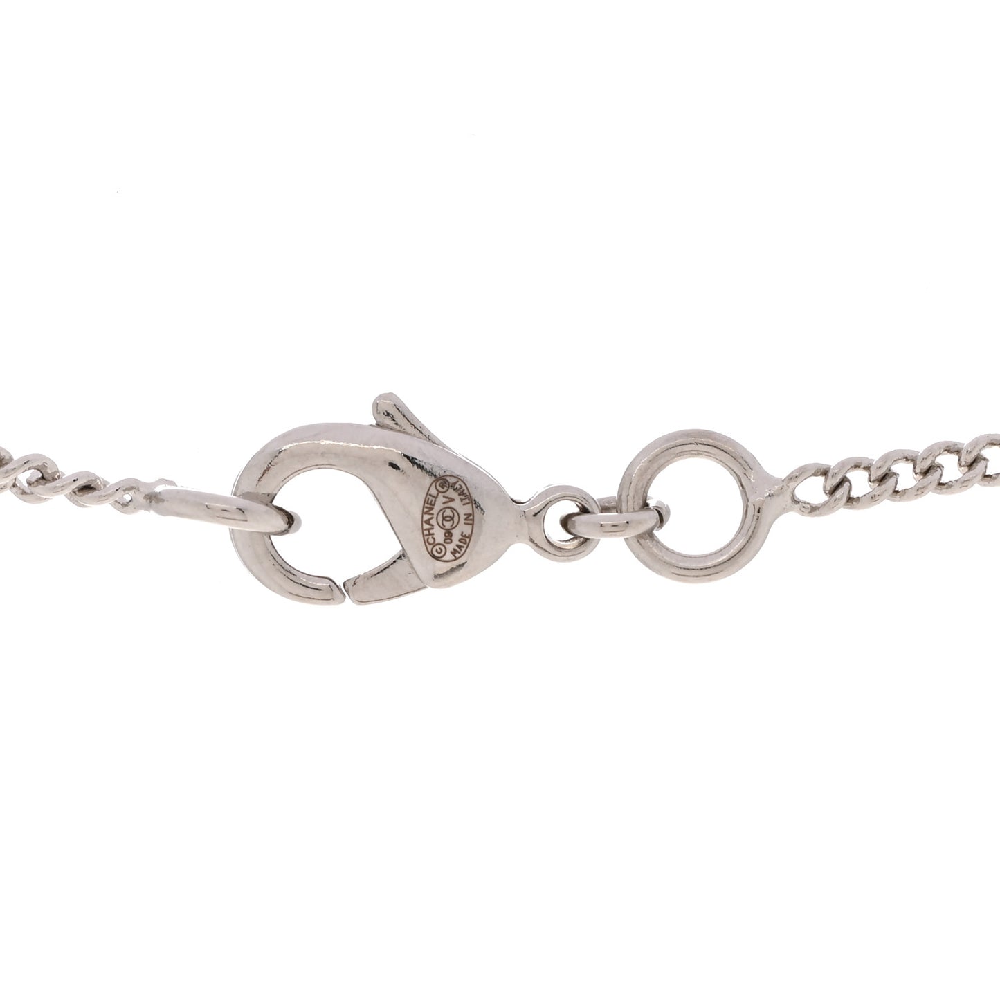 Crystal Timeless CC Necklace Silver
