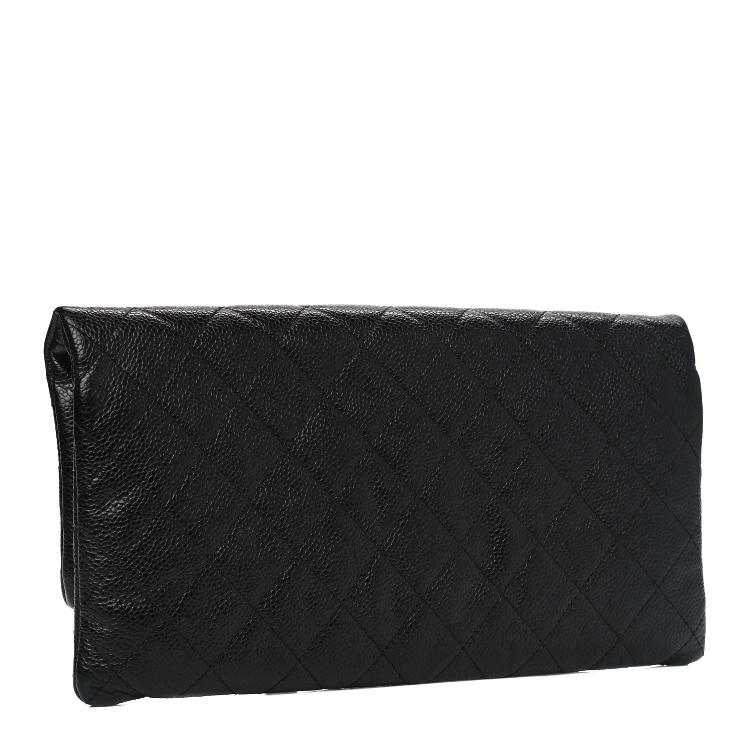 Chanel Caviar Quilted CC Beauty Clutch Black 2 of 4