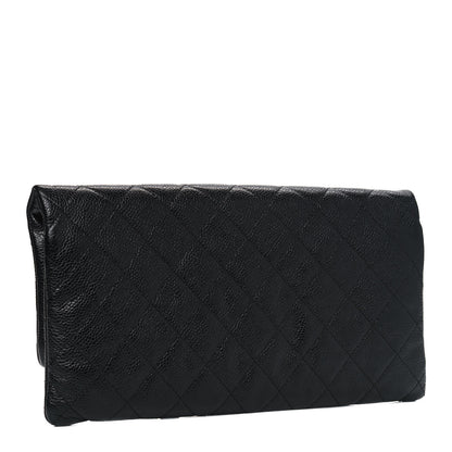 Chanel Caviar Quilted CC Beauty Clutch Black 2 of 4