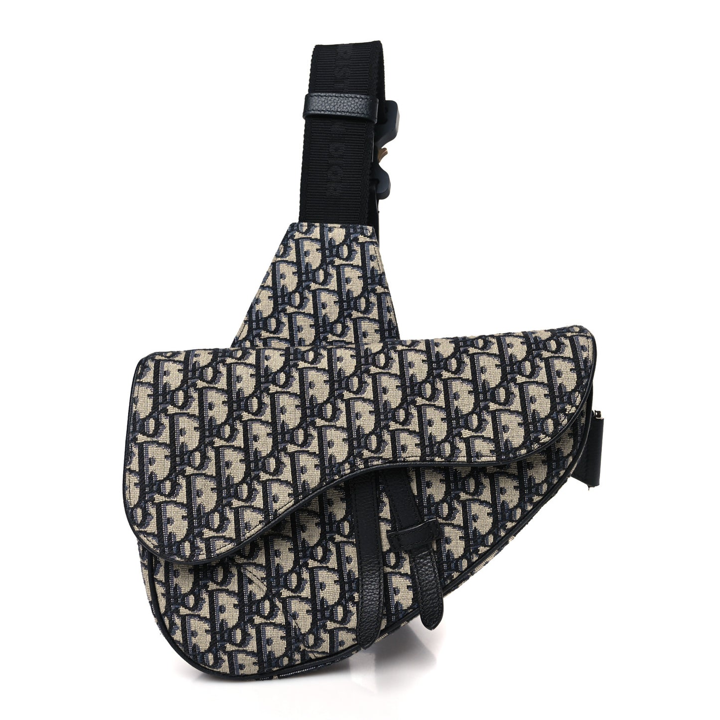 Oblique Mens Saddle Bag Blue