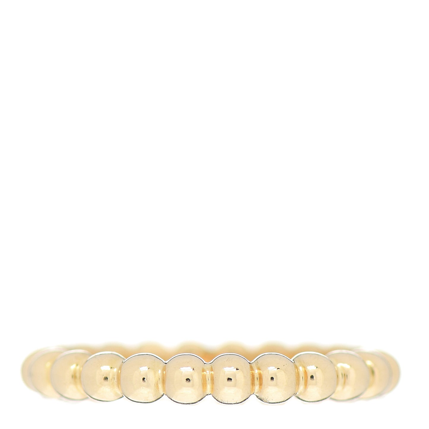 18K Yellow Gold Medium Perlee Ring 52 6