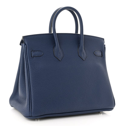 Hermes Togo Birkin 25 Bleu Saphir 3 of 11