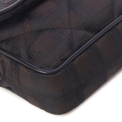 Chanel Nylon Quilted Travel Flap Dark Brown 5 of 8