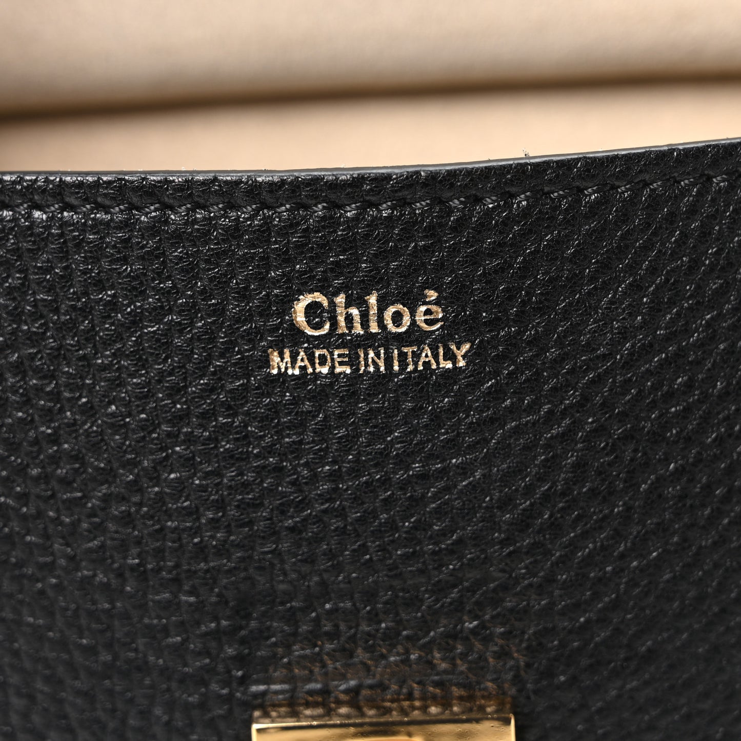 Grained Lambskin Mini Drew Shoulder Bag Black