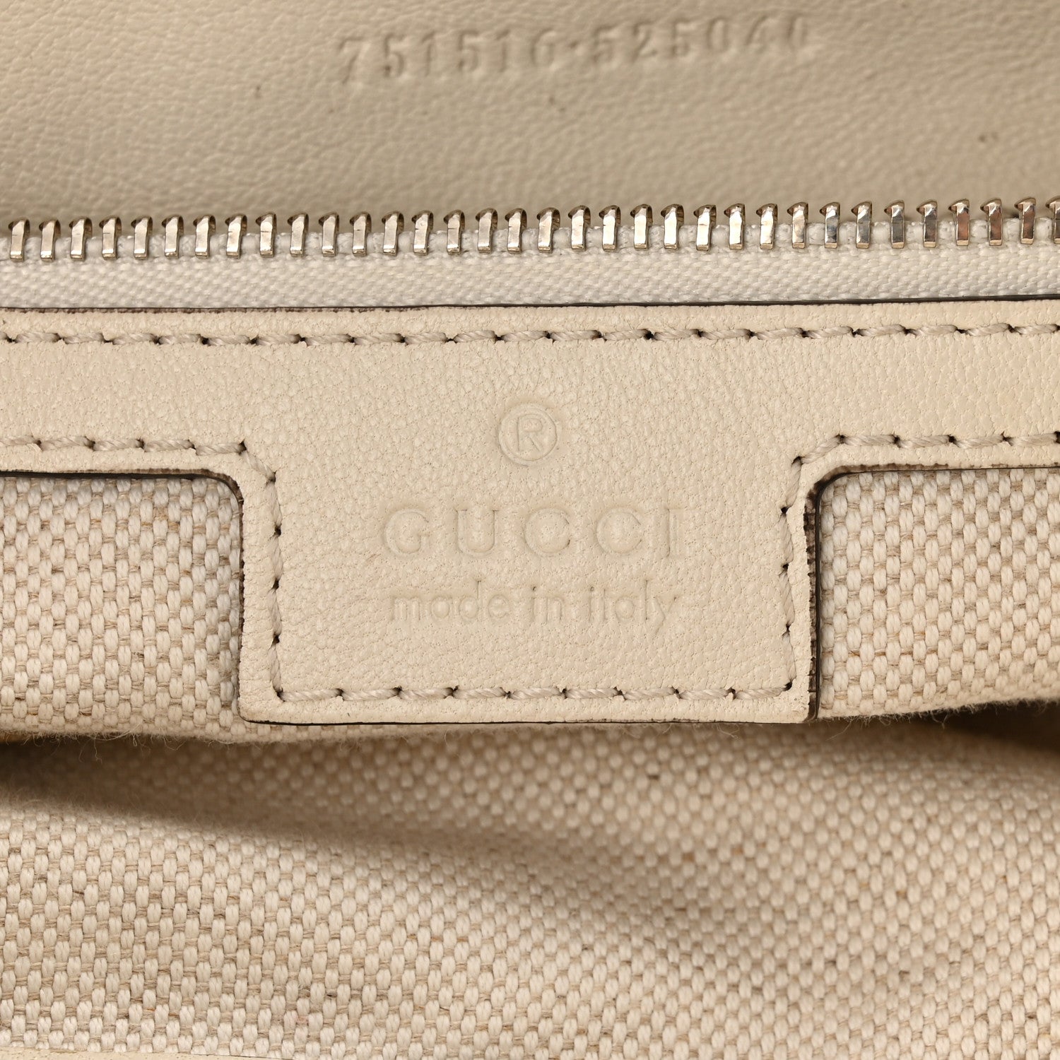 Gucci Sakai Be Green Calfskin Diagonal Stitched Medium Blondie Tote Mystic White 7 of 15