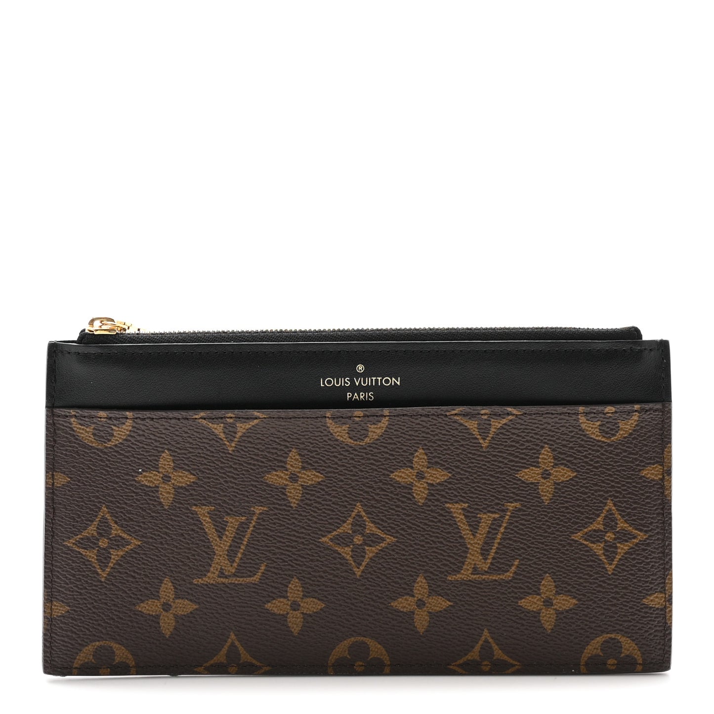 Monogram Slim Purse Black