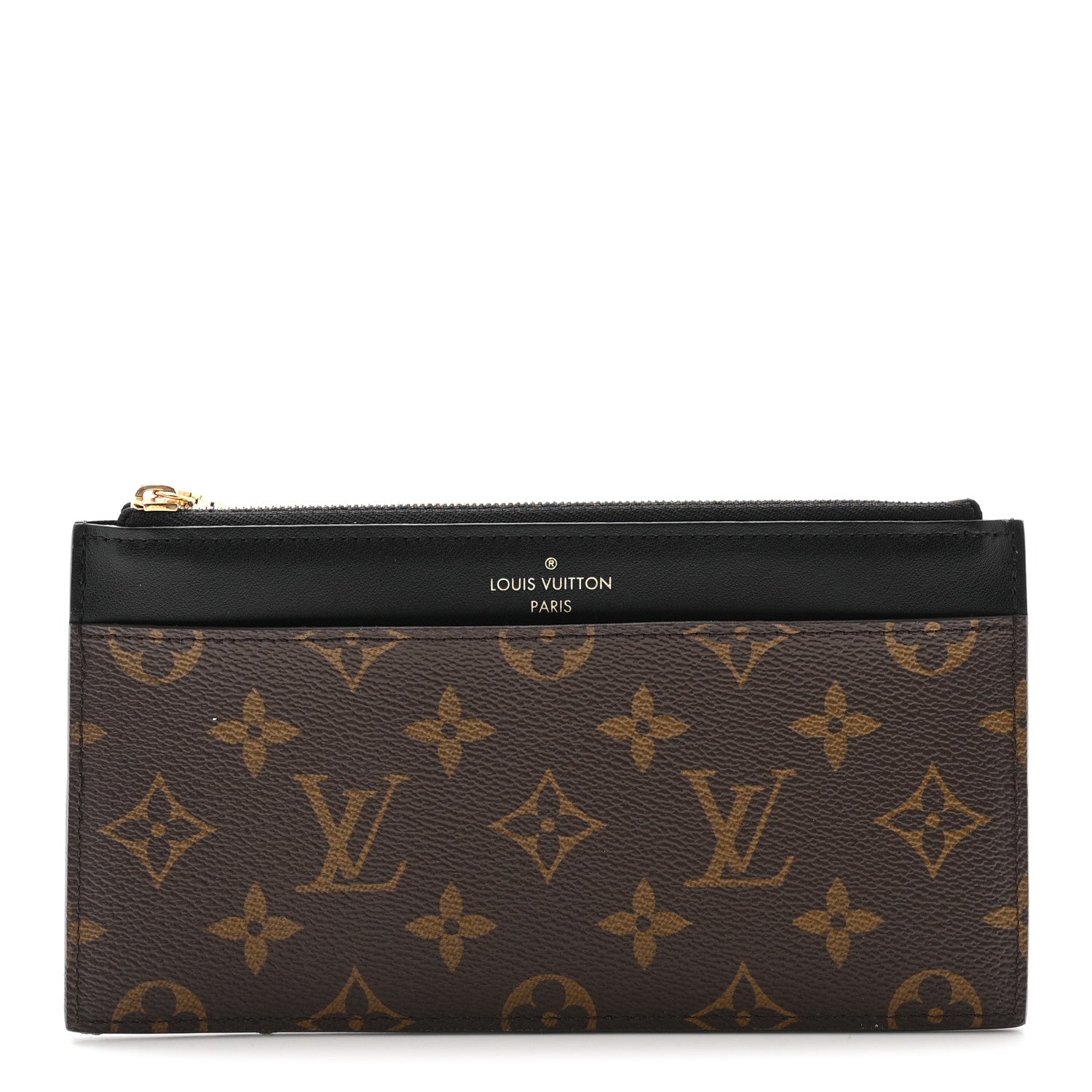 Louis Vuitton Monogram Slim Purse Black 1 of 6