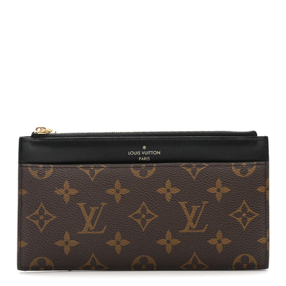 Louis Vuitton Monogram Slim Purse Black 1 of 6
