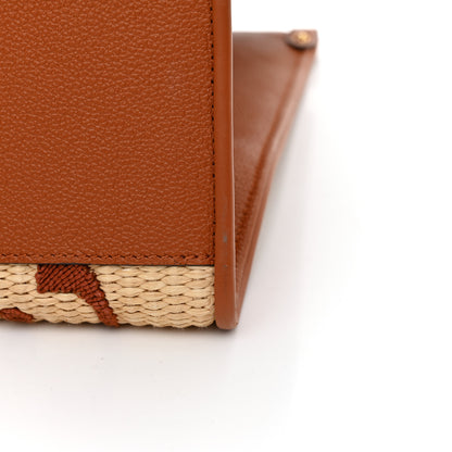Louis Vuitton Raffia Calfskin Monogram Giant Onthego GM Tan 11 of 11