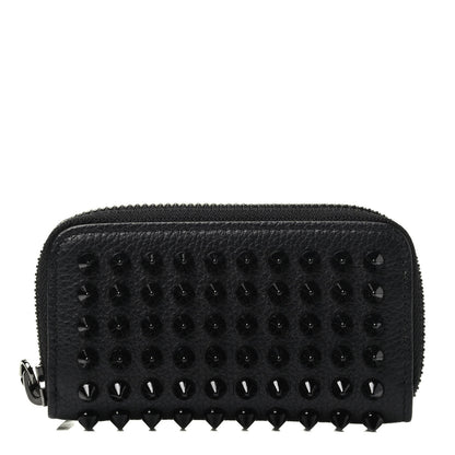 Christian Louboutin Calfskin Spiked Panettone Keyring Black 1 of 3