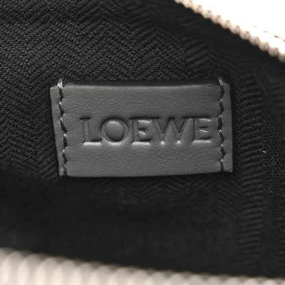 Loewe Supple Smooth Calfskin Jacquard Small Cubi Crossbody Bag Asphalt Grey 8 of 12