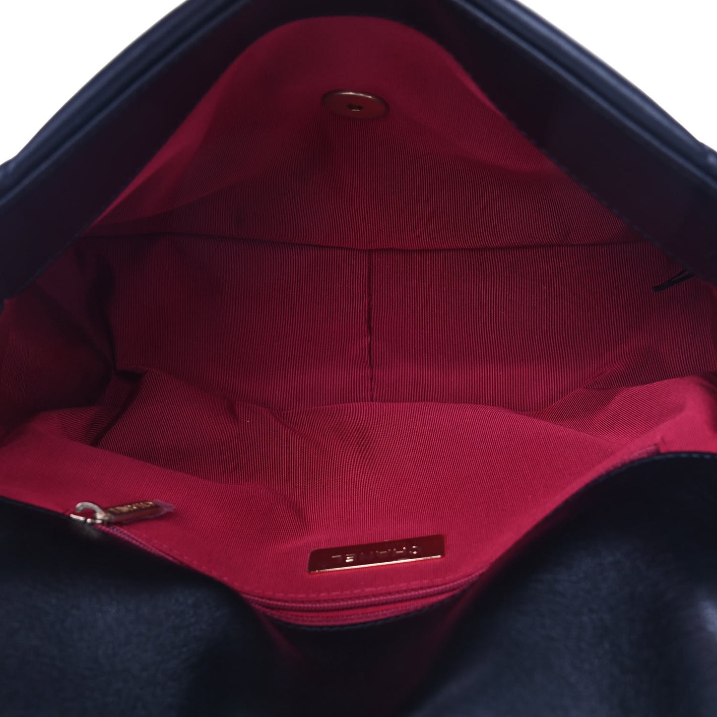 Lambskin Quilted Large Chanel 19 Flap Black