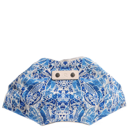 Alexander McQueen Silk De Manta Porcelain Clutch 1 of 8