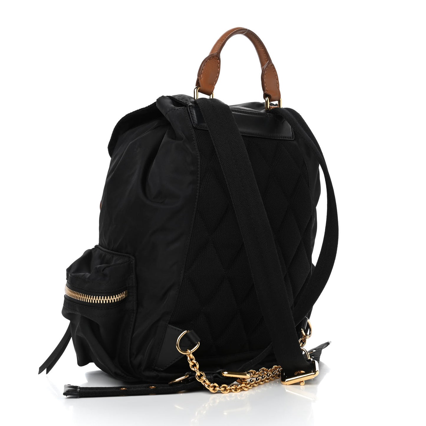 Nylon Medium Rucksack Backpack Black