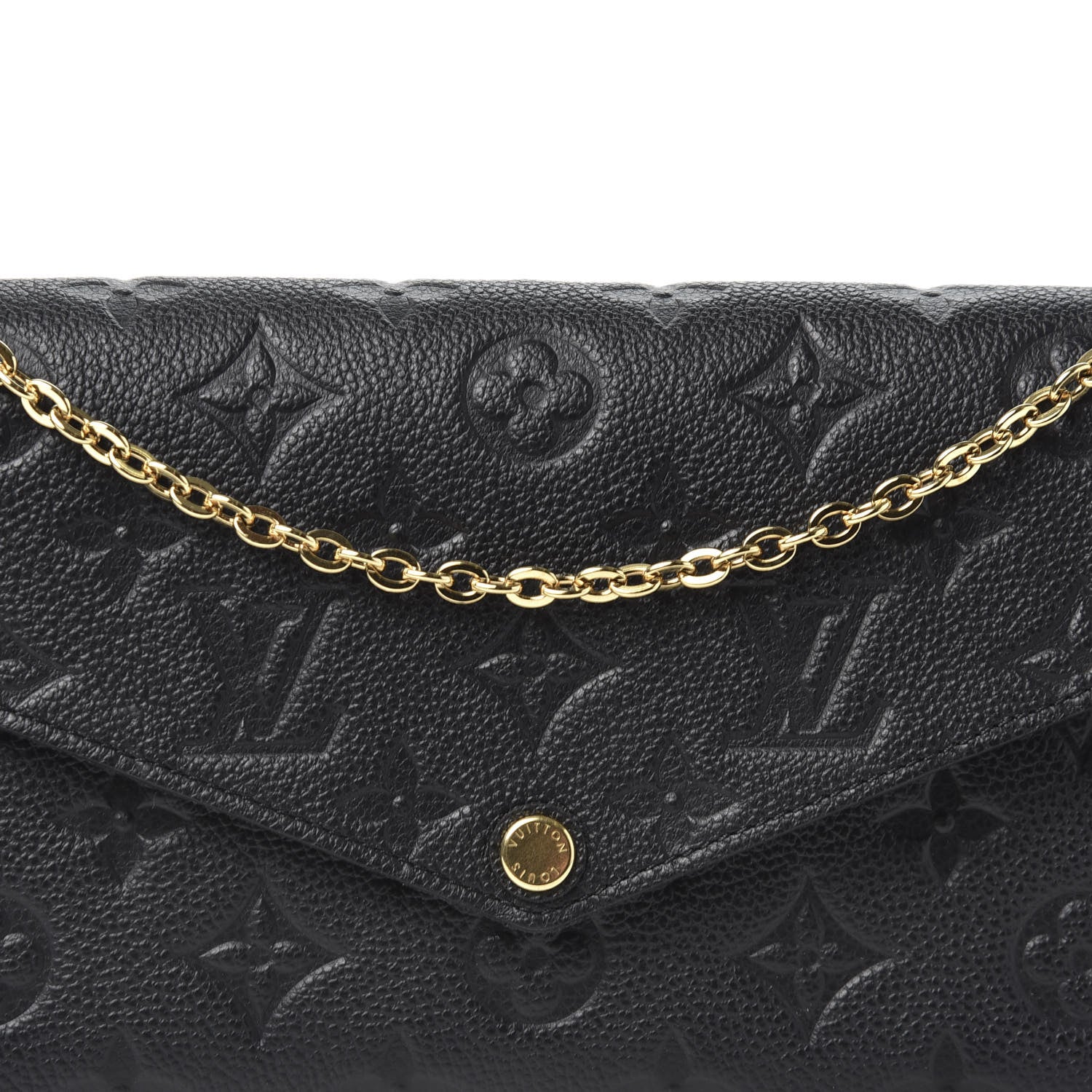 Louis Vuitton Empreinte Pochette Felicie Chain Wallet Black 9 of 9
