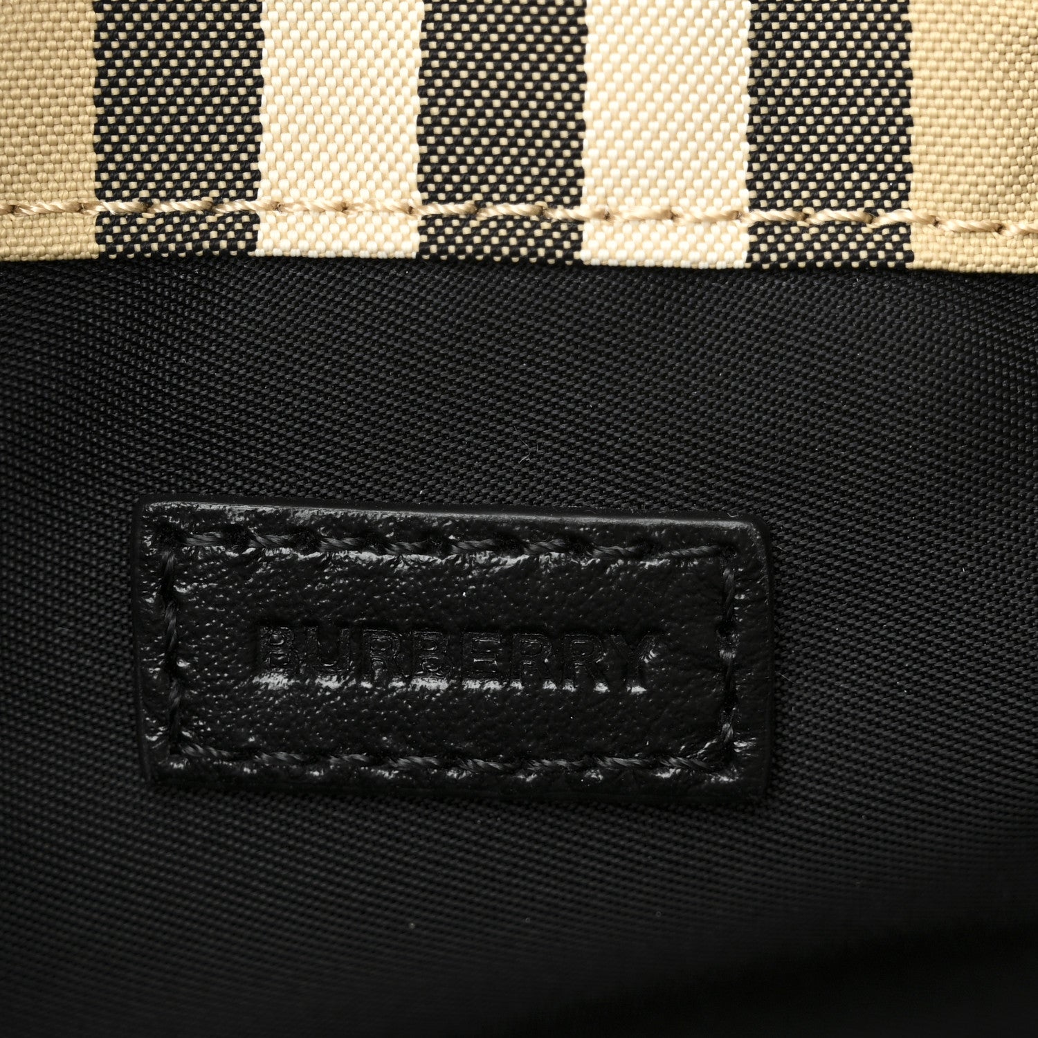 Burberry Econyl Icon Stripe Phoebe Drawcord Pouch Archive Beige 6 of 9