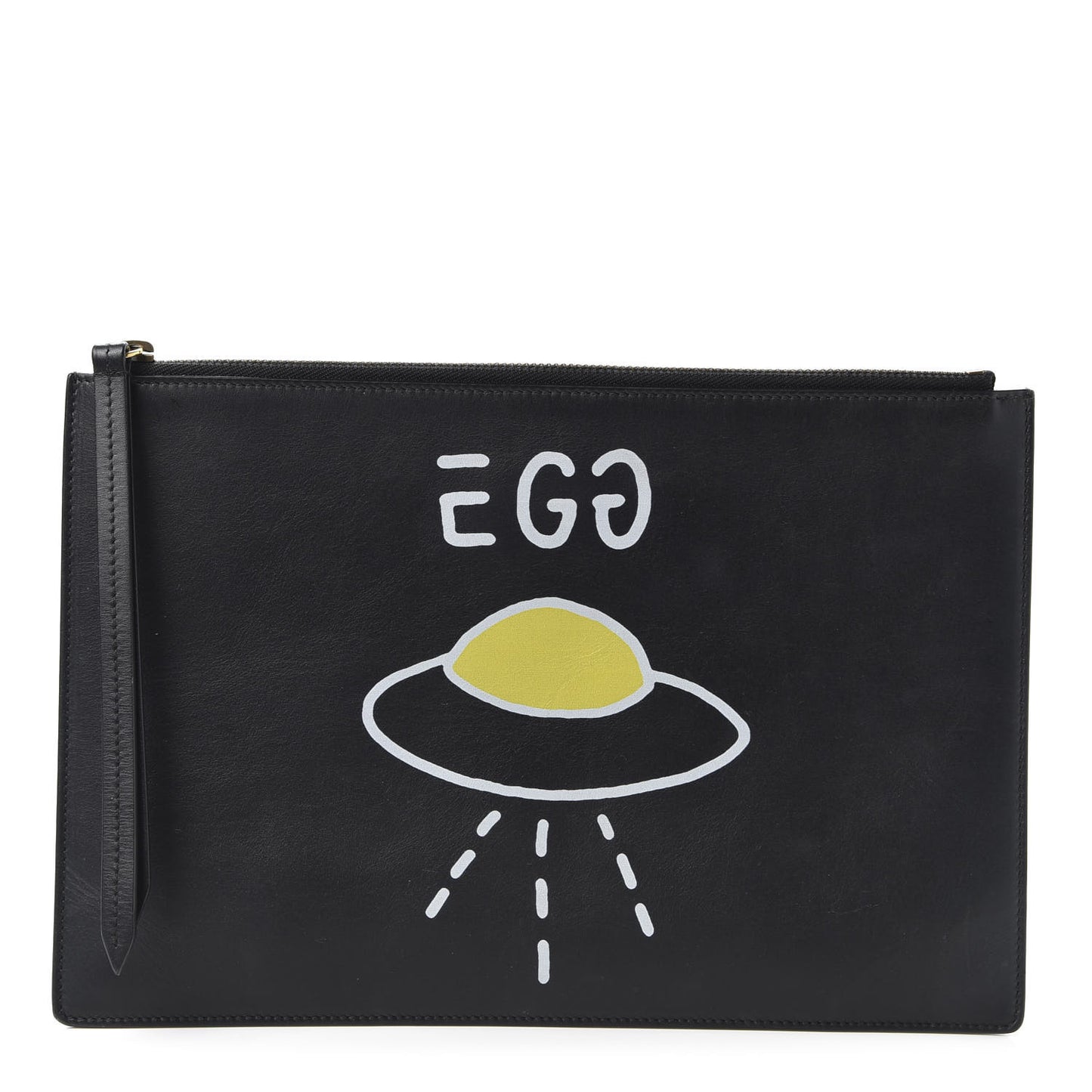 Calfskin Egg Pouch Black