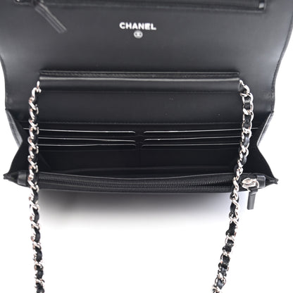 Chanel Caviar Timeless CC Wallet On Chain WOC Black 5 of 9