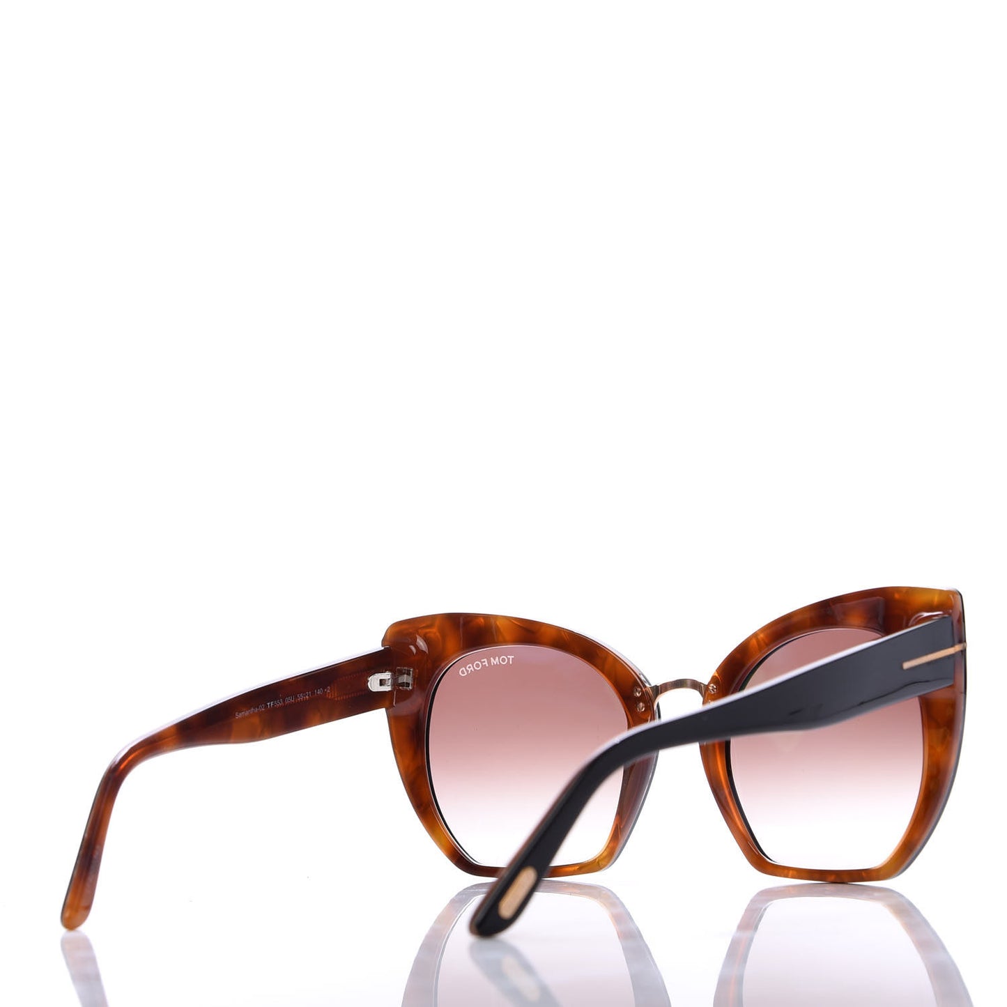 Samantha Cat Eye Sunglasses TF553 Havana
